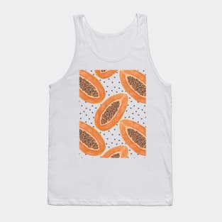 Papaya Pink Pattern Tank Top